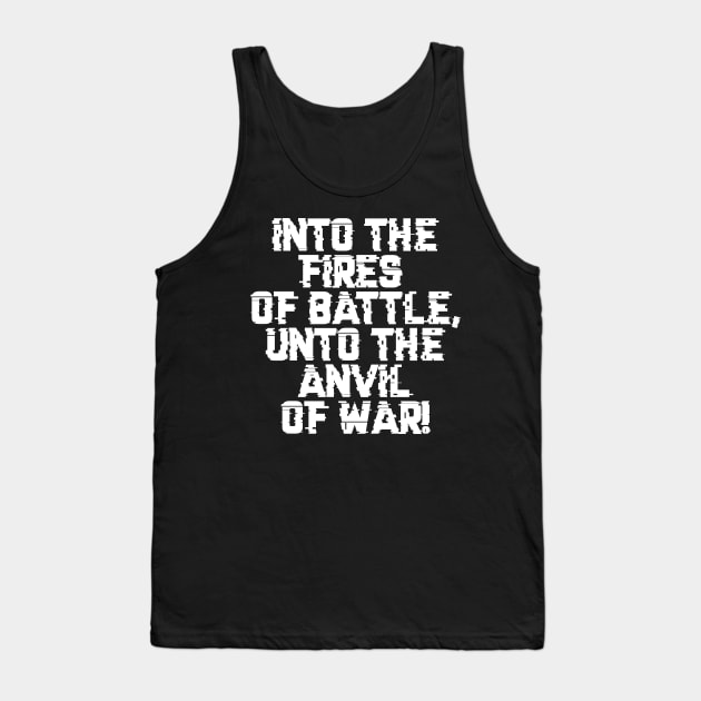 Fires and Anvil Warcry - Marines Battle Cry Tank Top by gam1ngguy